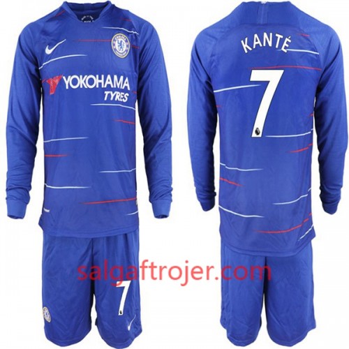 Chelsea Fodboldtrøjer Kante 7 Børn Hjemmebanesæt 2018/19 Langærmet Chelsea Fodboldtrøjer Kante 7 Børn Hjemmebanesæt 2018/19 Langærmet